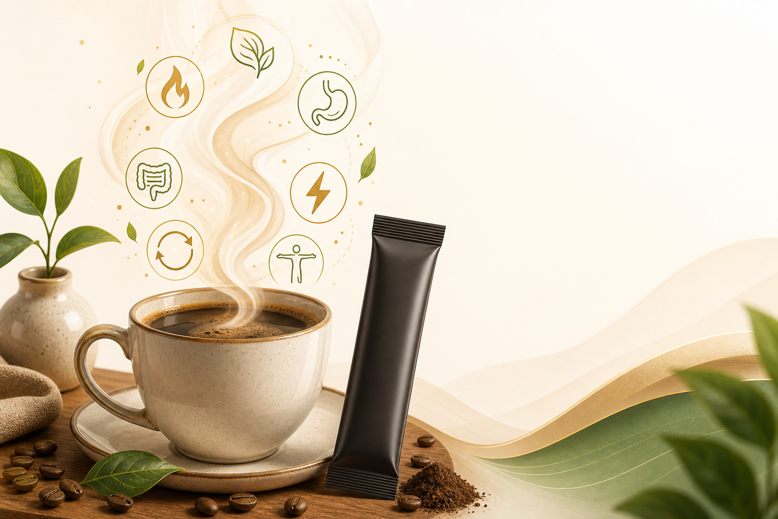Product-themed illustration for Java Burn